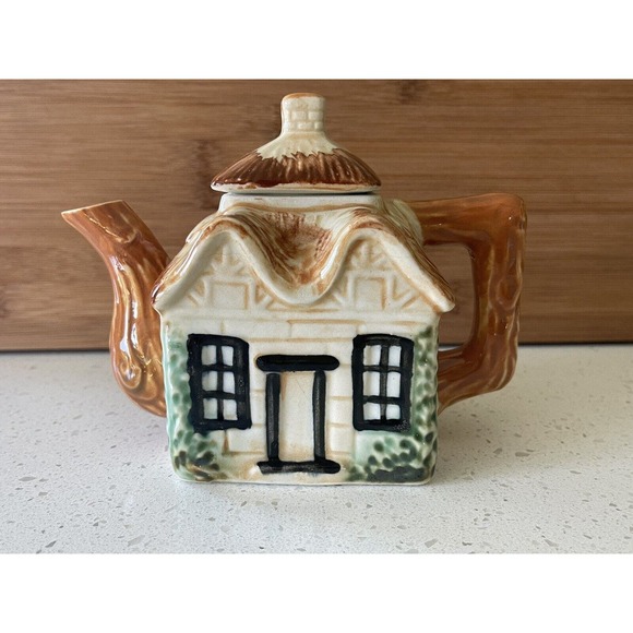 Teapot Creamer Sugar Set Cottage Ware Kensington England Original 1960's‎ - Picture 2 of 13